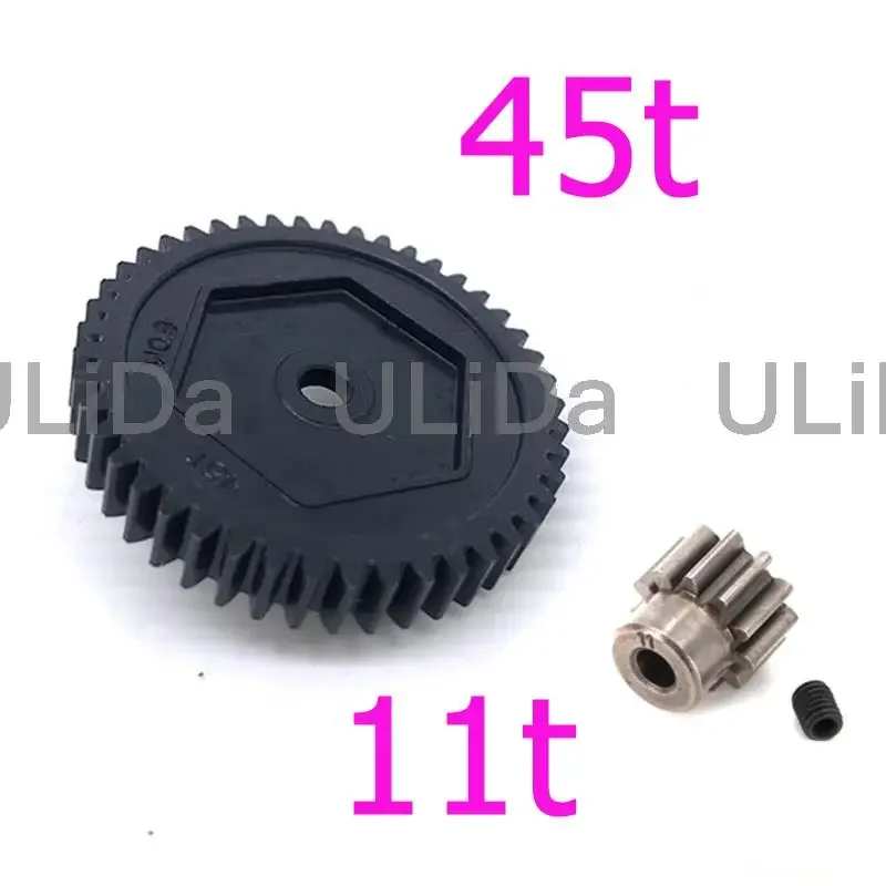 Harden Steel Spur Gear 45T M0.8 (Model #8053) 11T Pinion Motor Gear (Model #6747) 6747 For Model Crawler TRX-4 TRX-6 Parts