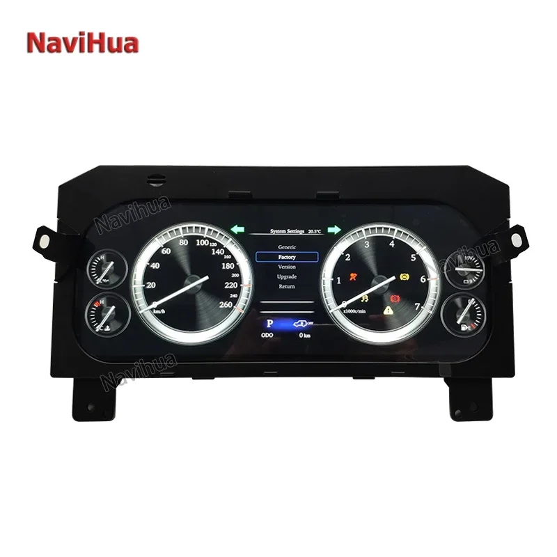 NaviHua 12.3 Inch Car Digital Instrument Cluster Oil Gauge Car LCD Dashboard Speed Meter Speedometer For Toyota Prado