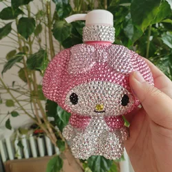 Handmade Shiny Rhinestones Press Bottle Cartoon Lotion Bottle Bathroom Hand Sanitizer Storage Bottle Home Decor
