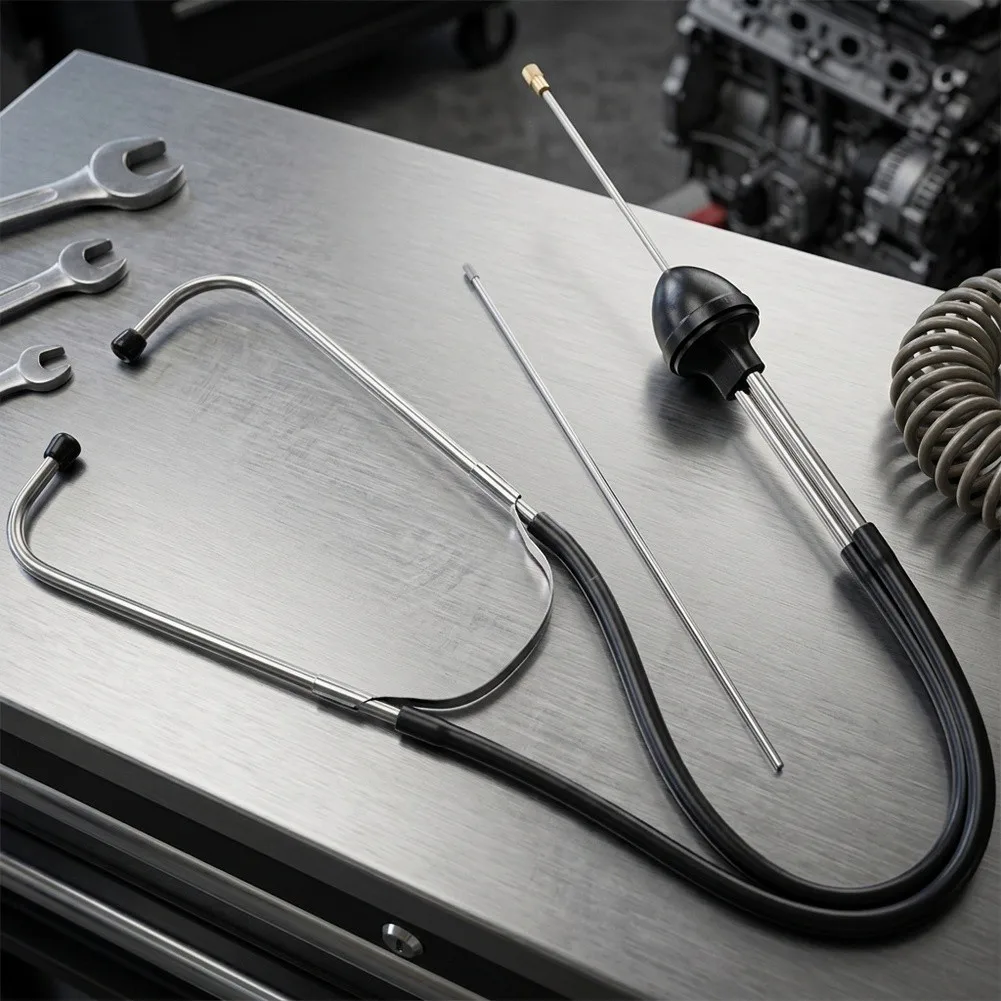 Stainless Steel Engine Stethoscope for Identifying Pre-Ignition Detonation and Spark Related Combustion Anomalies