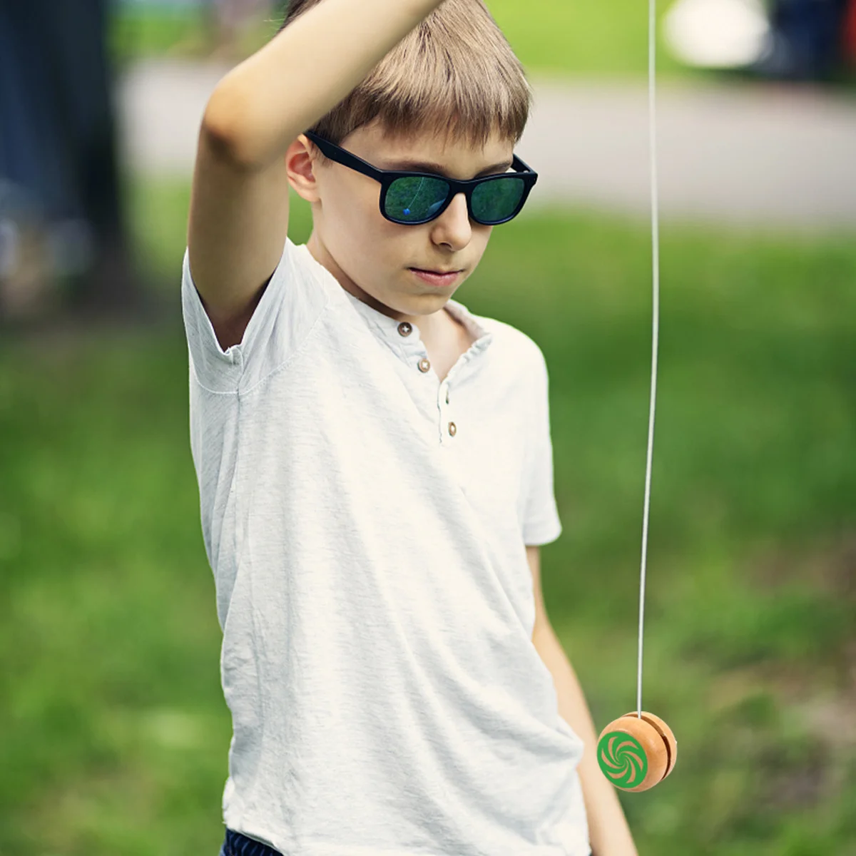 

2pcs Wooden Yo- Yoyo Ball Educational Children Medium Size Easy Carry Fun Playtime Gift Collection Hobby