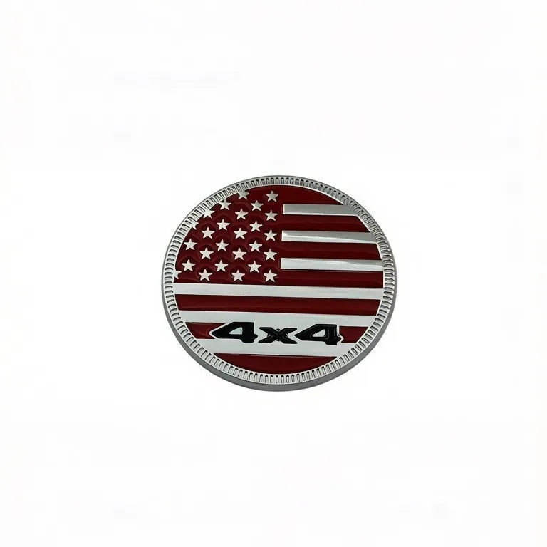 4X4Rated Metal Body Sticker 4X4 Off-Road Vehicle Rear Emblem Four-Wheel Drive Metal Car Sticker