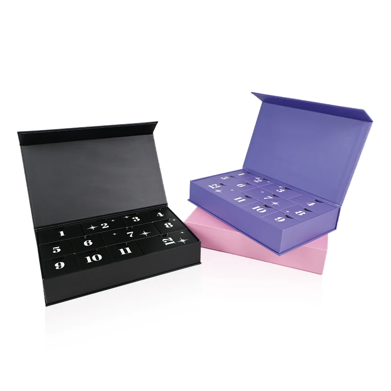 2025.Custom Advent Calendar Box Wholesale Low MOQ Cosmetic Packaging Fast Shipping for Brands - Image 4