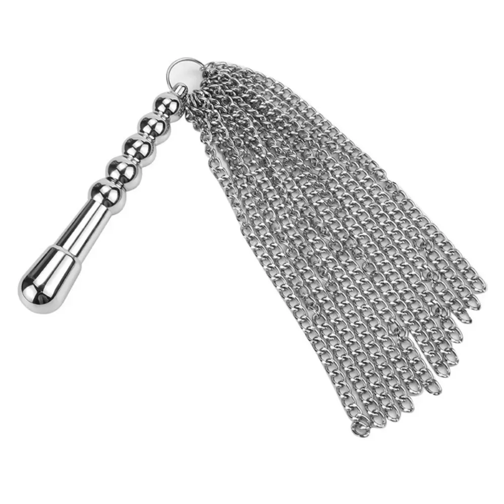 BDSM Metal anal plug whip, dildo, spanking games, flirtatious butt plug, sexual wellness, adult pleasure, sex toys view 3