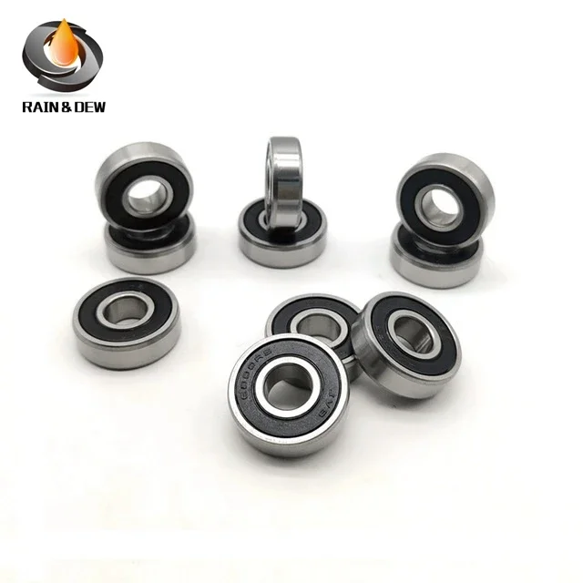 2PCS 6201RS 12*32*10 mm ABEC-7 440C Bearing Steel 6201RS Ball Bearings 6201-2RS Bearing Steel Ball Bearing