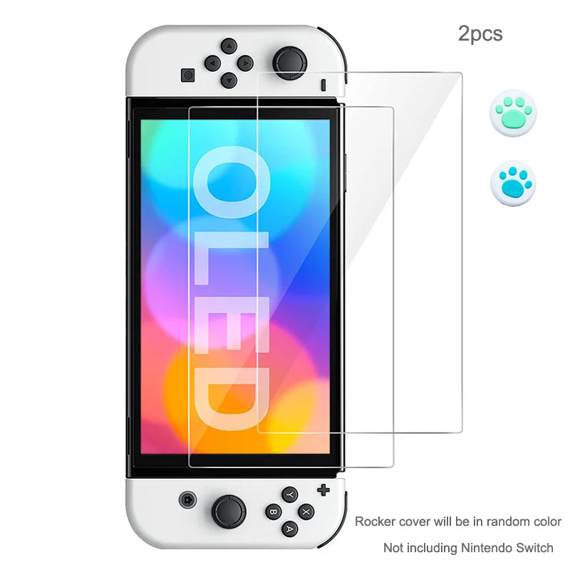 2/3 STÜCKE Screen Protector Für Nintend Schalter Gehärtetem Glas Film für Nintendo Schalter Oled/Lite Zubehör Film W 2 stücke Rock Abdeckung