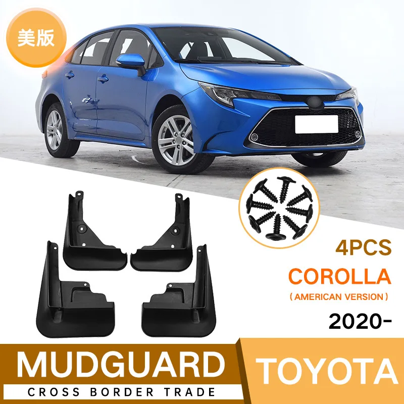 

For Toyota Corolla 2020-2023 black car mudguard Reduce dust Resist tire dirt car accessories tools