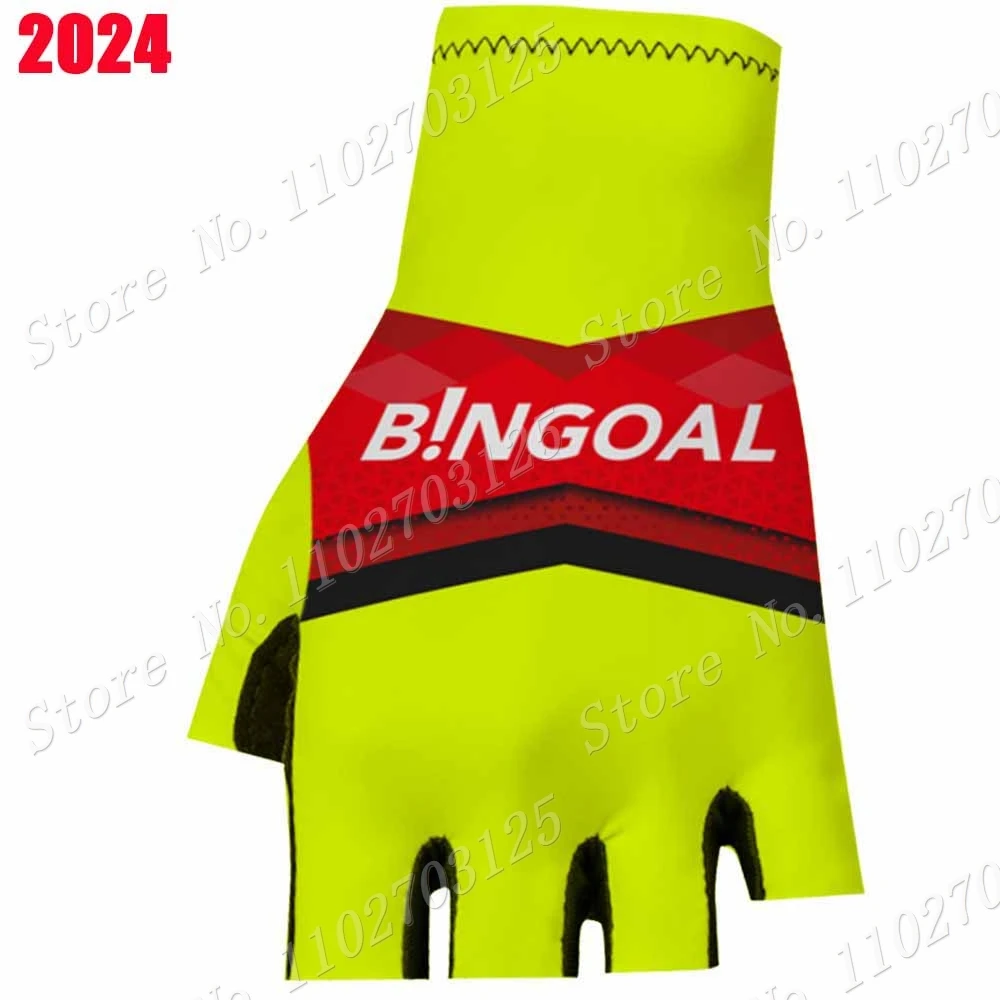 2024 Bingoal WB Cycling Gloves Team Belgium Men Gel Half Finger Bike Glove Road Bicycle Jerseys MTB Guante Ciclismo Maillot