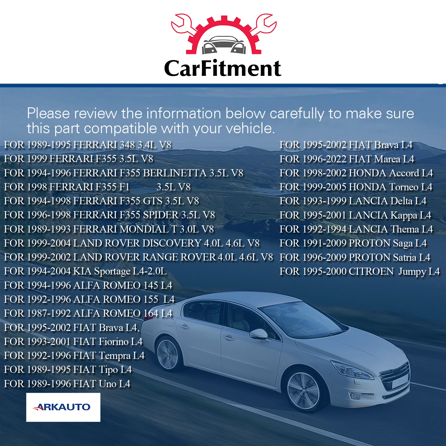 1 قطعة ARKAUTO ملف الإشعال حزمة UF545 ل ألفا روميو 145 فيات برافا لانسيا دلتا بروتون ساغا كيا هوندا أكورد سبورتاج L4