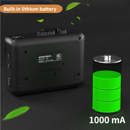 Imagen 2 del producto Reproductor de Cassette portátil Walkman estéreo grabadora de cinta de estilo Retro admite cinta a tarjeta TF nuevo