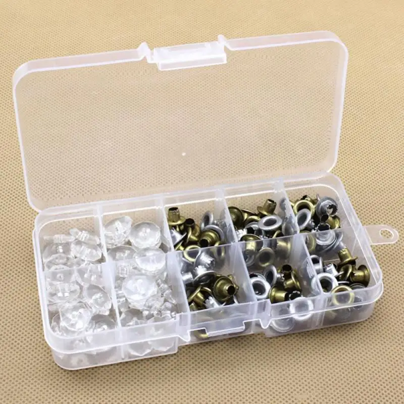 1/2/3PCS Grids Adjustable Transparent Plastic Storage Box For Small Component Jewelry Tool Box Bead Pills Organizer Nail Art Tip