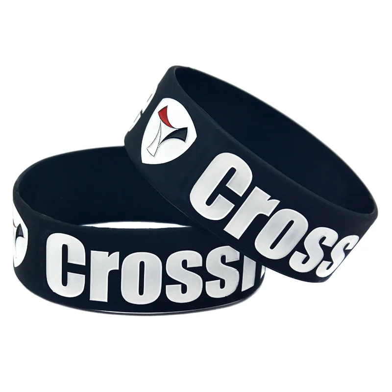 1 PC CrossFit Grenoble Silicone Bracelet One Inch Wide Sports Rubber Wristband 3 Colors