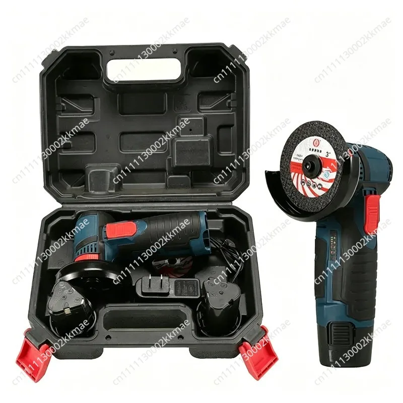 New 3inch Mini Lithium Battery Angle Grinder - Compact Handheld Cutting and Polishing Machine for Home Use