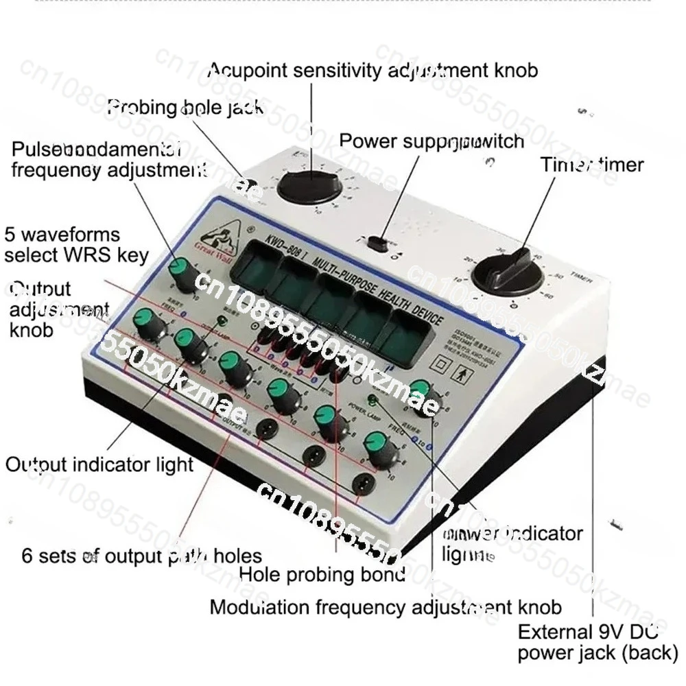 

Suitable for electronic massager D-1A electrical meter KWD808I 6 output patch