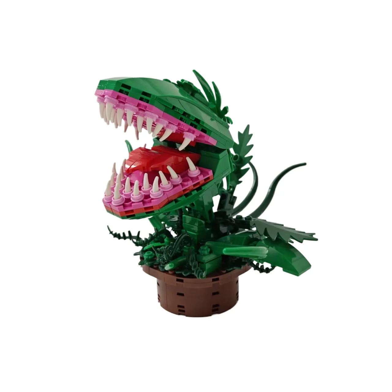 342 個クリエイティブ恐ろしいピラニア植物の花ビルディングブロック MOC 組み立てるレンガのおもちゃギフト子供大人のため
