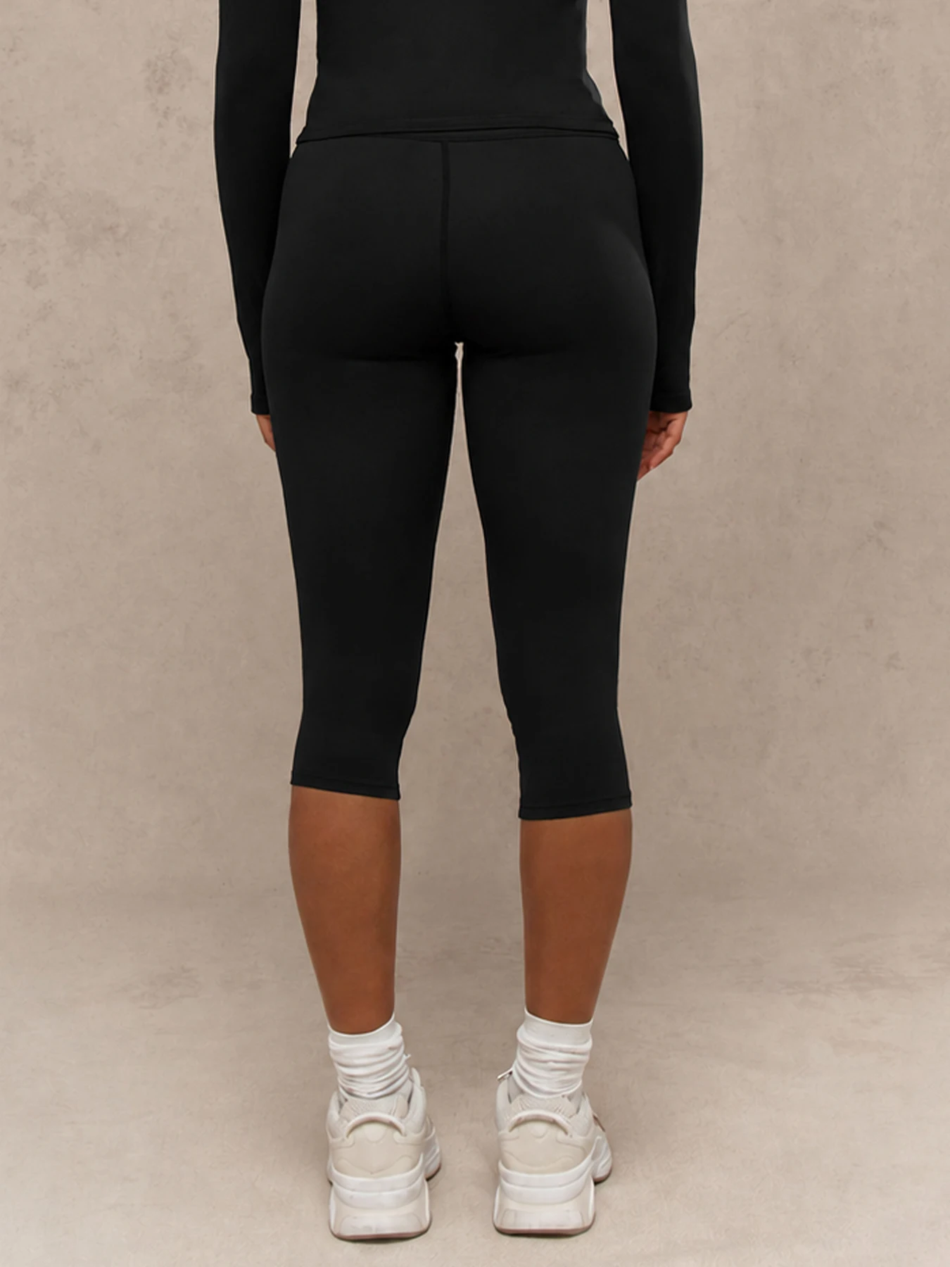 Women's High Waist Capri Yoga Leggings with Side Stripe, Stretchy Tummy Control Workout Cropped Pants for Gym Fitness Running