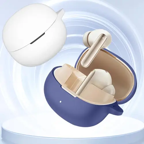 Imagen 2 del producto Funda suave de TPU para QCY Melobuds Pro, funda protectora anticaída a prueba de polvo para auriculares, carcasa protectora de silicona resistente a los arañazos