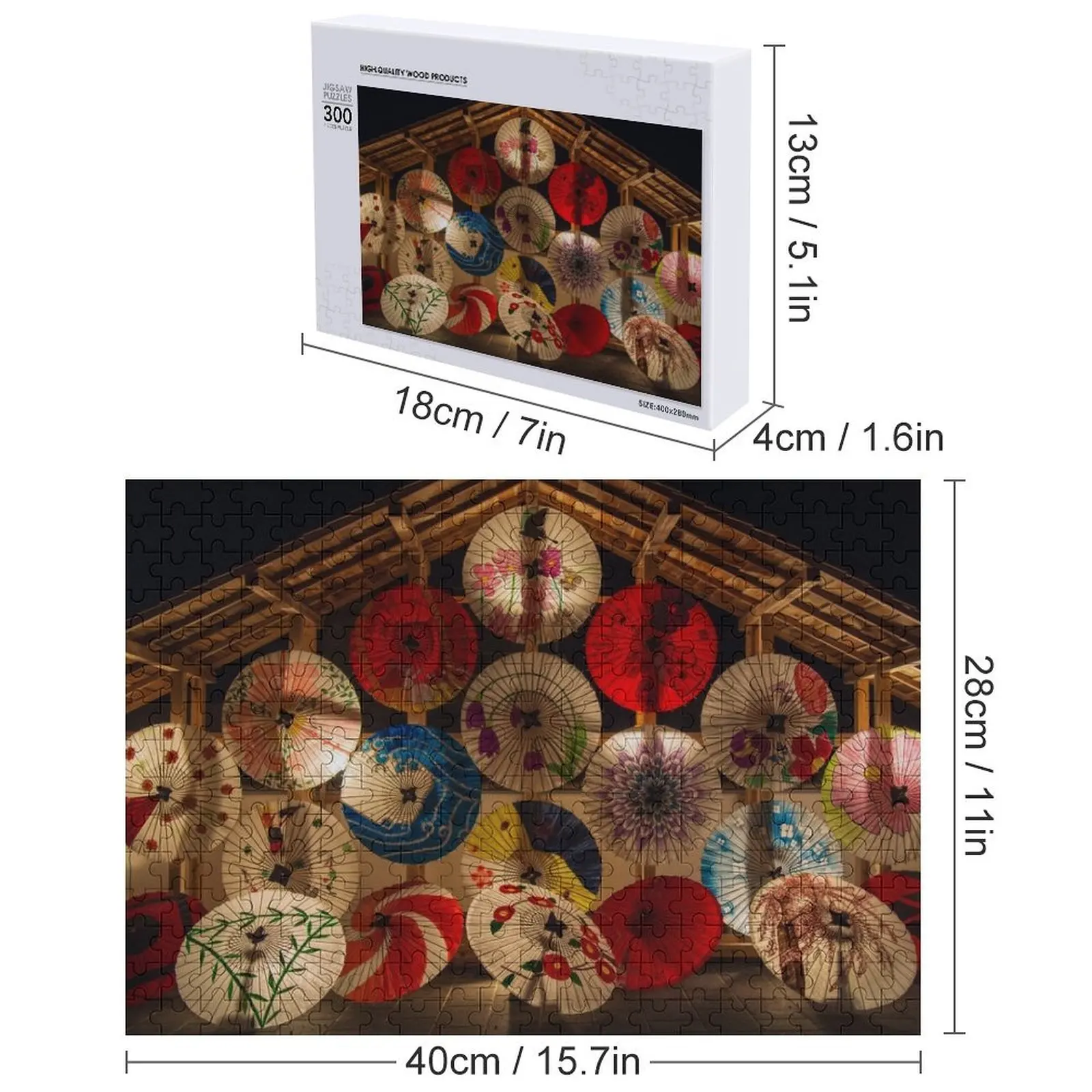 المظلات اليابانية بازل قطع تخصيص هدية اسم الخشب لغز خشبي الكبار