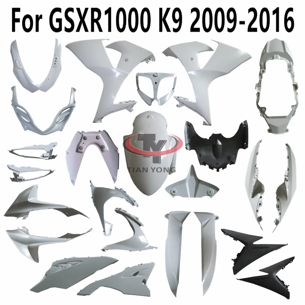 Motorrad für gsxr1000 k9 gsx gsxr 2009 2010-2014/2014-2018/2014-2018 unlackierte Verkleidung bauteile verkleidete Kunststoff teile