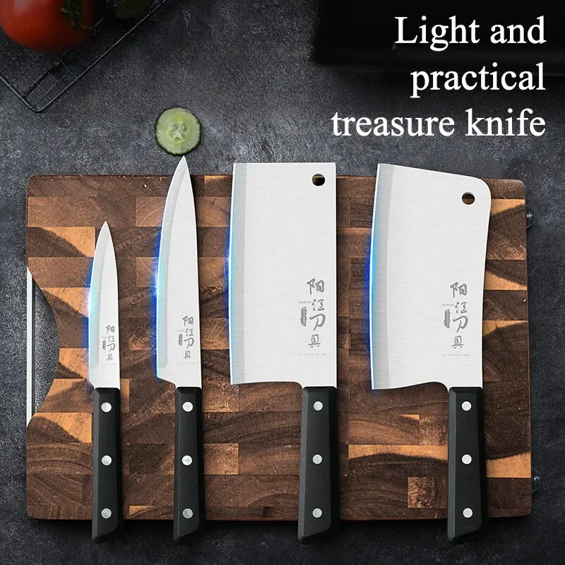 Exquisites Messerset Küchenmesser, Haushalts küchen utensilien kompletter Satz Edelstahl Schneide messer Knochen messer, Küchengeräte