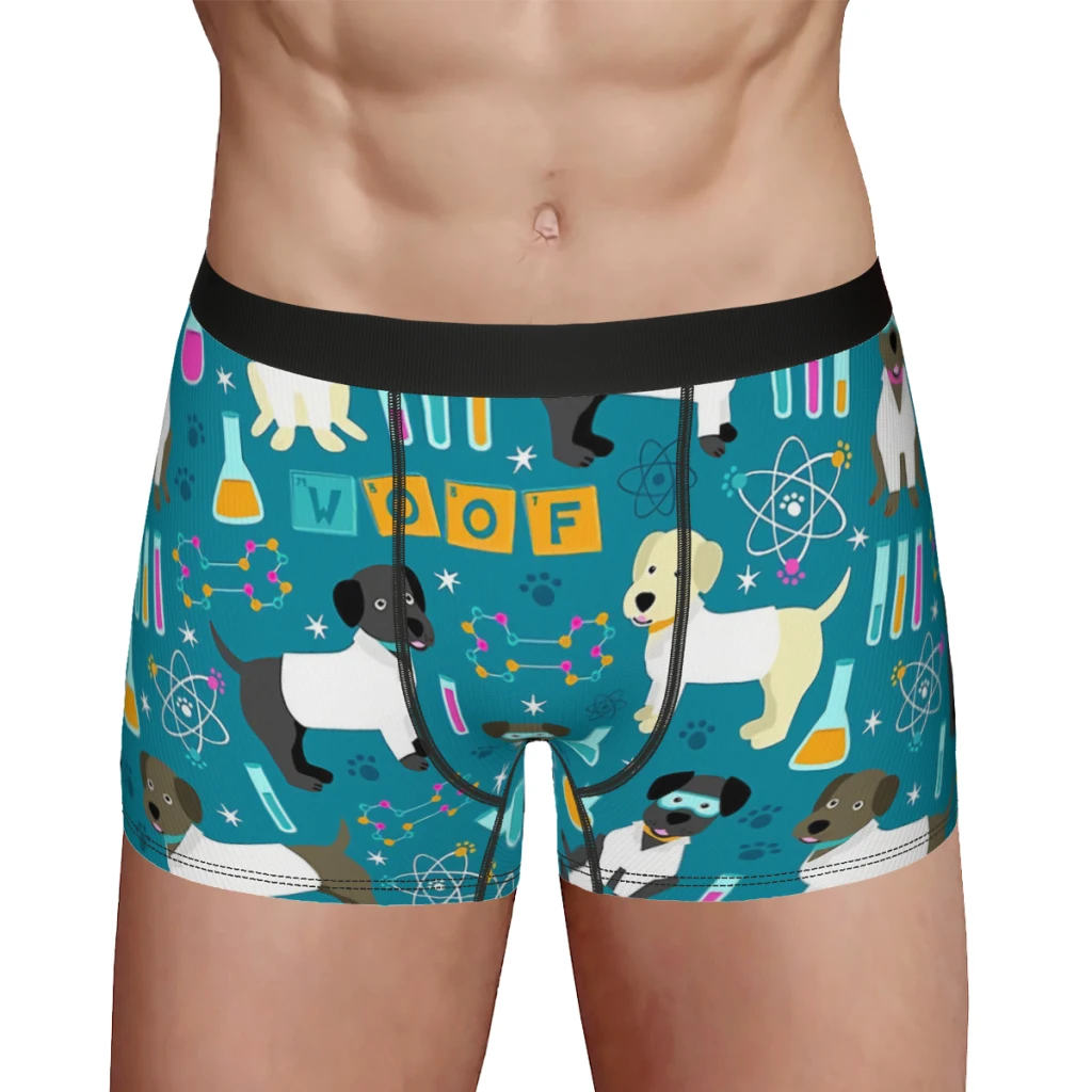 Lab Assistants Chemistry Pattern Underpants Breathbale Panties Male Underwear Comfortable Shorts Boxer Briefs