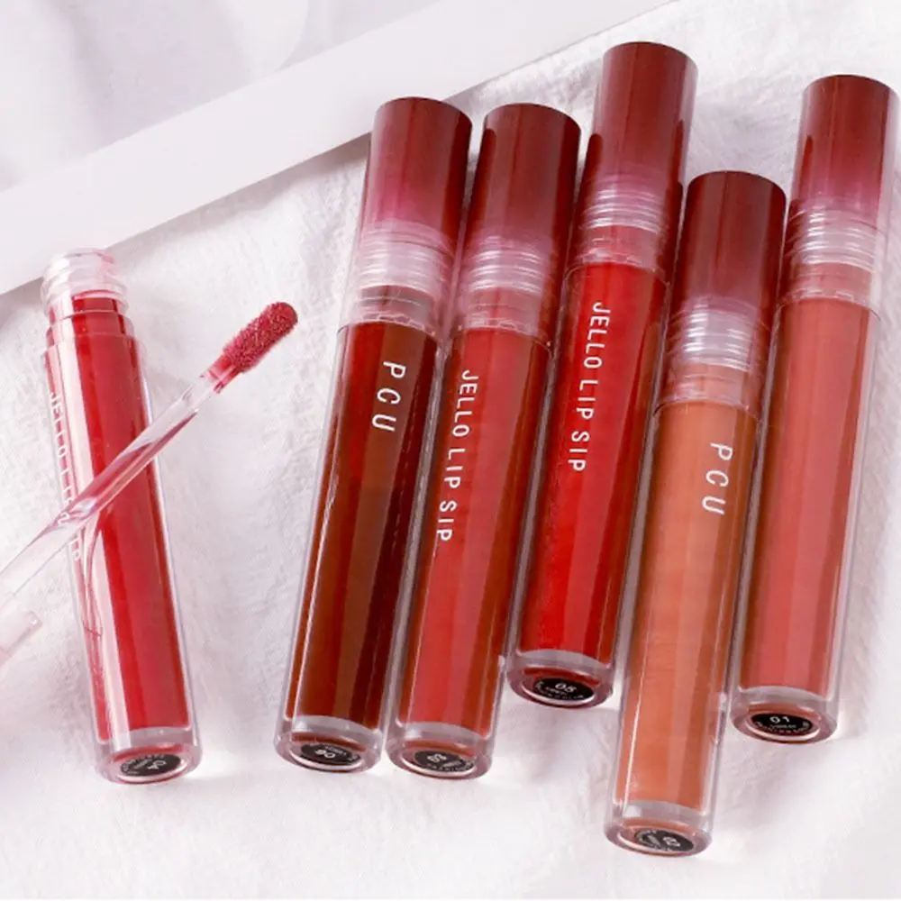 Hydraterende 6 Kleuren Lipgloss Langdurige Gladde Make-Up Cosmetische Lippenstift Tint Niet Vervagen Natuurlijke Lip Modder Gezondheid Schoonheid