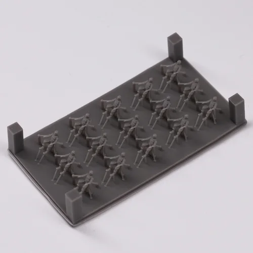 송진 모델 선박 운송 차량 운전자 미니어처 3D 캐릭터 피규어 키트, 1/350 체중계 DIY 선박 엔지니어링 차량 모델, 15 개 