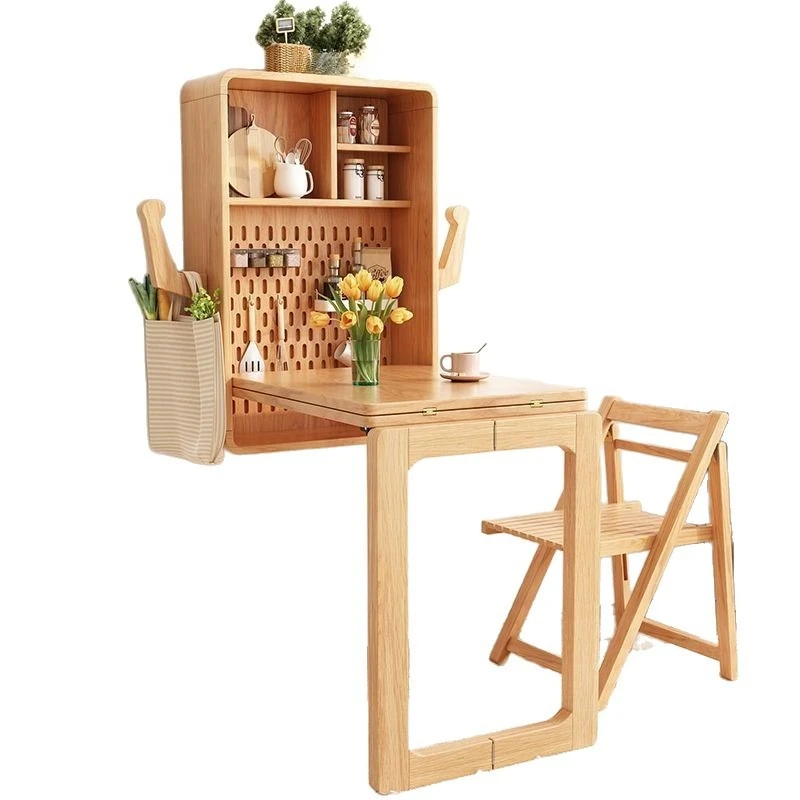 

Folding dining table hanging on the wall Multifunctional wall hanging Invisible retractable dining table Household
