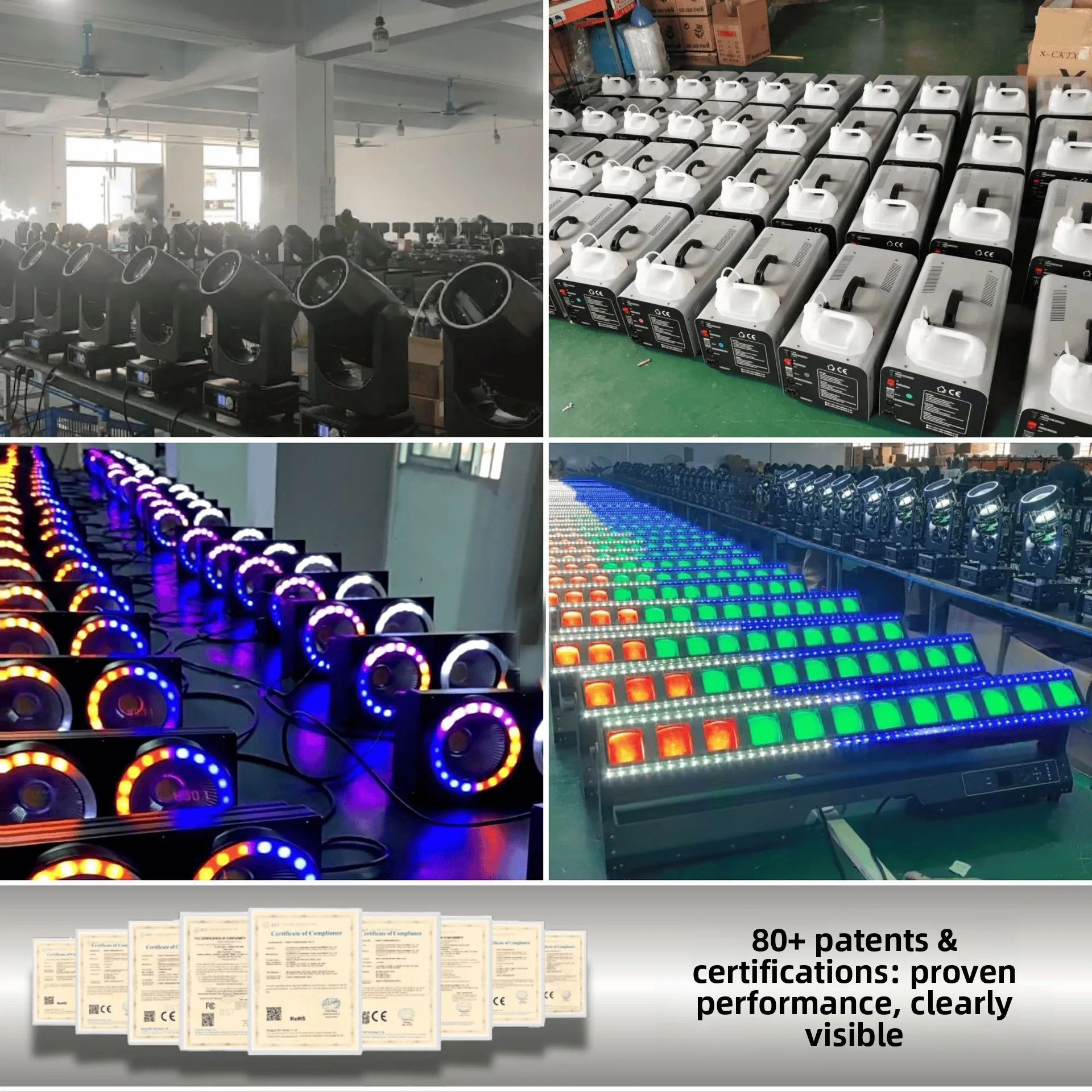 COB four-eye audience light 100W conference room bar warm white lighting wedding stage two-eye filling light
