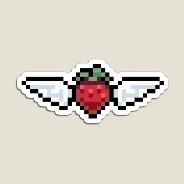 Winged Strawberry  Magnet Cute Colorful Magnetic Refrigerator Toy Home Funny  for Fridge Organizer Baby Decor Kids Stickers