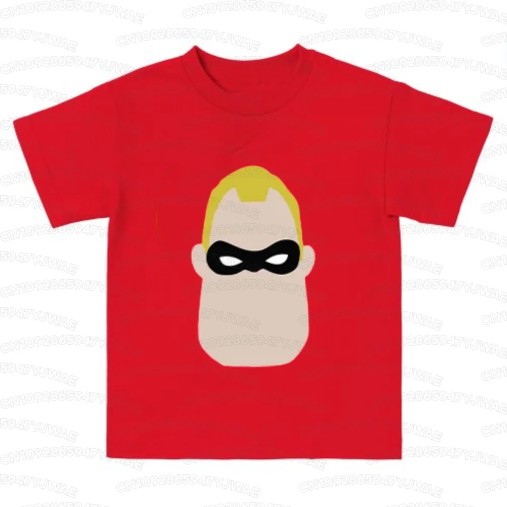 Sommer-T-Shirt „The Incredibles“ für Damen, Familien-T-Shirt, Urlaubs-T-Shirt, kurzärmelig, für Erwachsene, Cosplay, lässiges T-Shirt, Oberteile – Detail 8