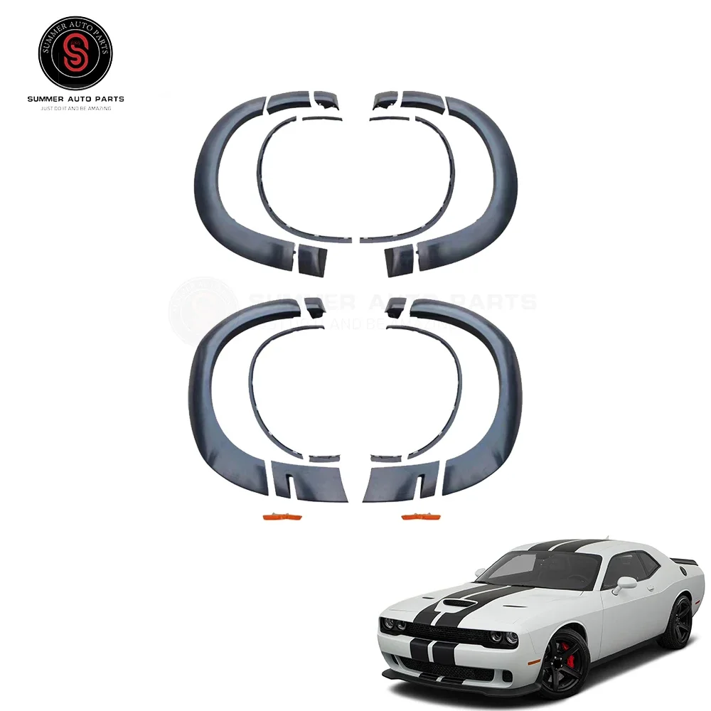 Wide Fender Flares For Dodge CHALLENGER Original Front Bumper 2015+