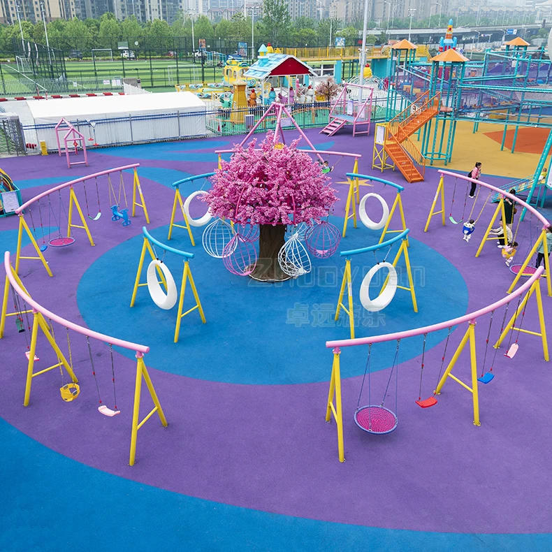 Factory Selling Amusement Park Rides Indoor And Outdoor Hanging Swing Backyard Children Patio Swings Set