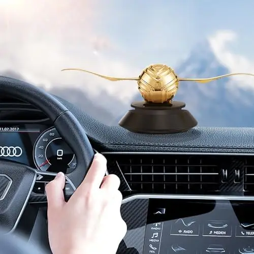 

MAJESTY`S SECRET PHEROMAX Solar Car Air Freshener – Gold Scent Diffuser for Auto Interior