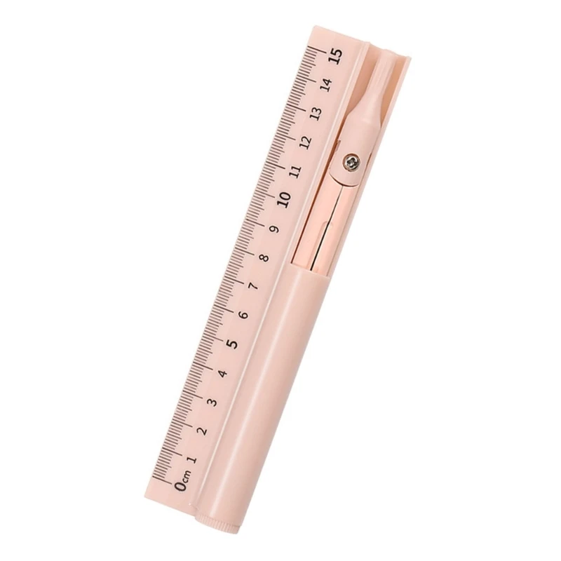 15cm Straight Ruler Three-in-One Measuring Ruler Pencil Multifunctional Drawing Tool Set School Office Dropship