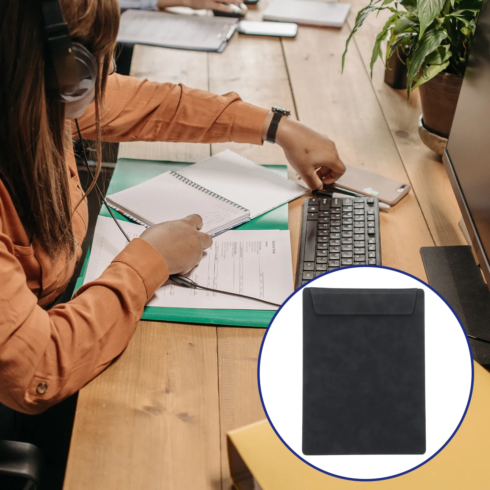 

Thick Flexible Magnetic Clipboard Versatile Writing Board for Office Home Classroom Data File Storage Ordering Board Use