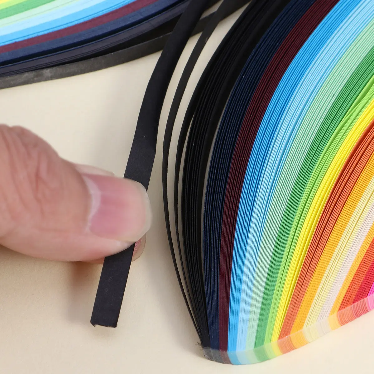 Quilling Strips Craft Paper Strip For Art Teacher Color Assorted 5MM Width Bright Lightweight Design Creativity