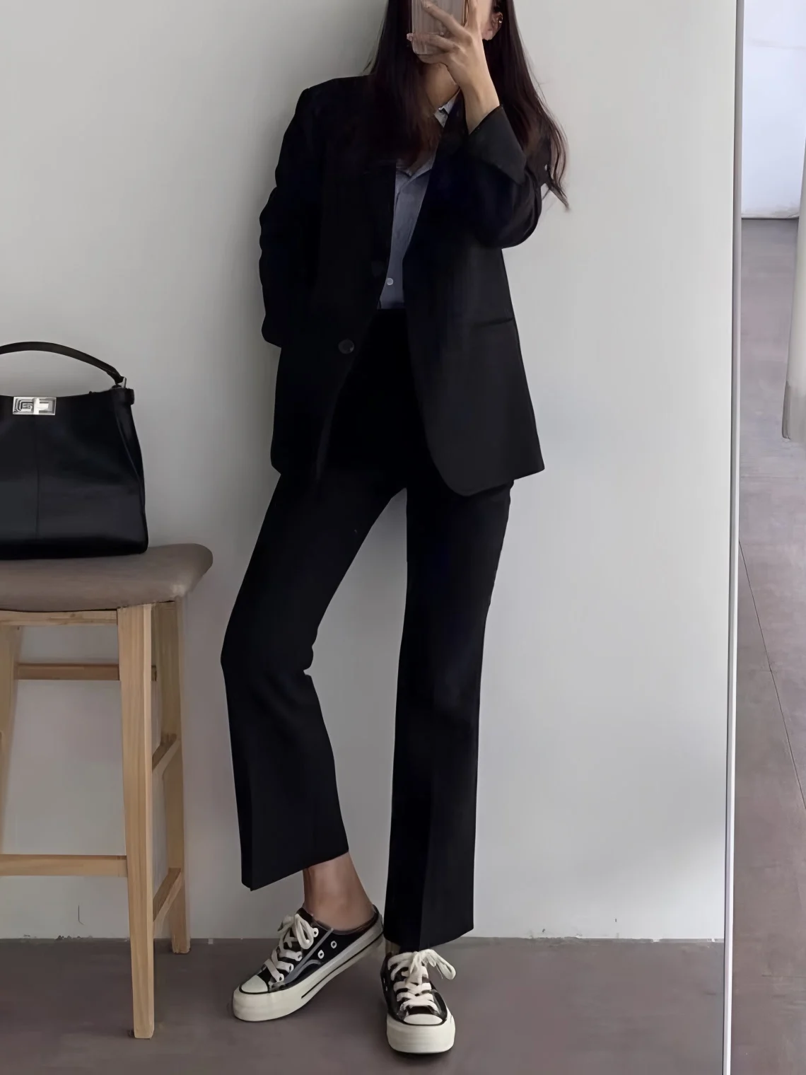 Women's Three-Piece Suit Set for Interviews Business Casual Wear Polyester Fiber Anti-Wrinkle Processed Long Sleeve Regular L...