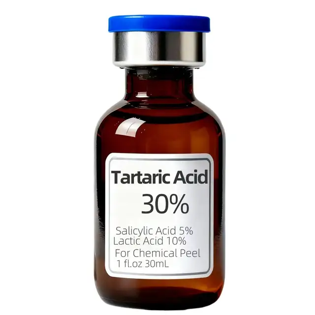 Tartaric Acid Peel 30% 20% 10% 5% peel acid 30ml 1fl.oz Gentle