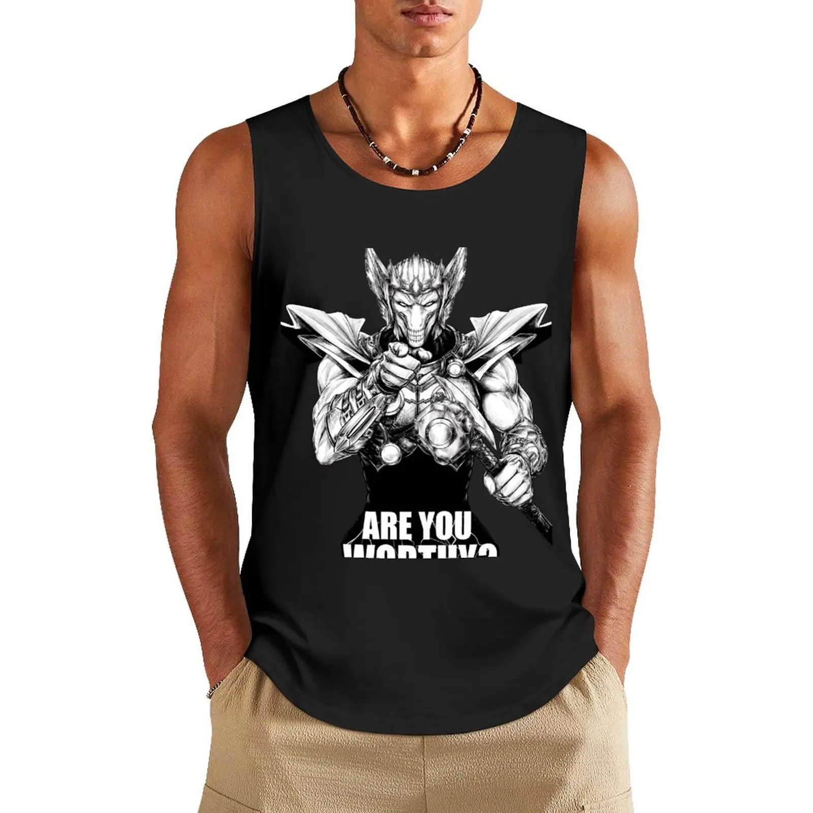 

Beta Ray Bill- ARE YOU WORTHY Tank Top Male vest Gym T-shirts for men singlet for men bodybuilding