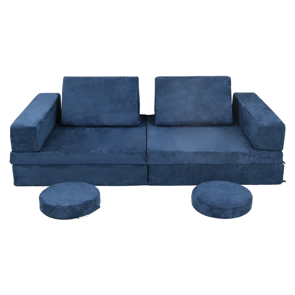 Industrial Children Best Gift Darker Blue Velvet Cover Livingroom Couch Sofa Bed Cover Stretch Set Living Room Furniture Sofa