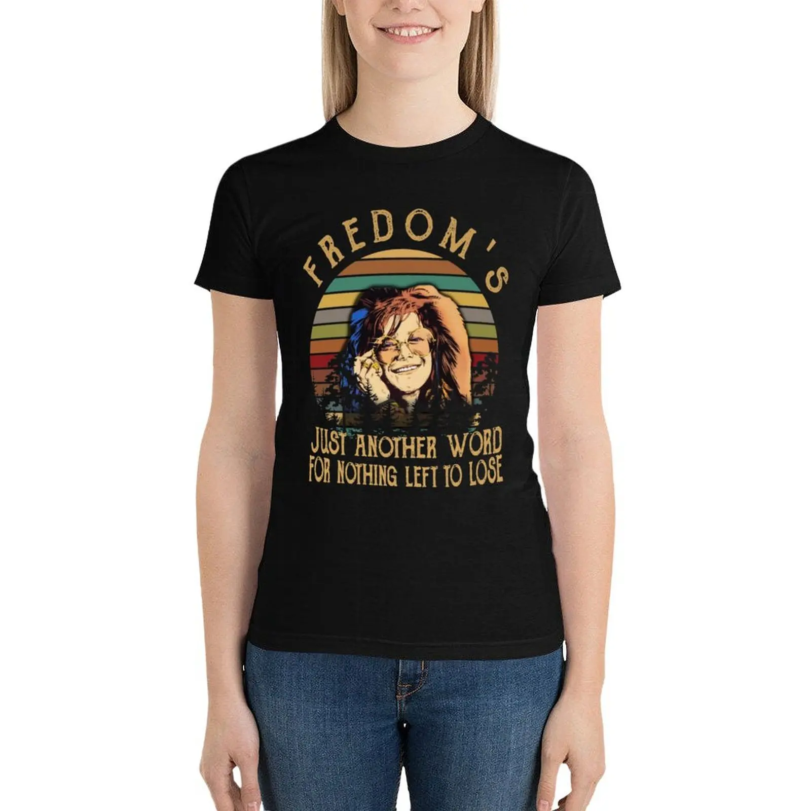 

Janis-Joplin T-Shirt shirts graphic tees tees korean fashion aesthetic clothes funny t shirts for Women