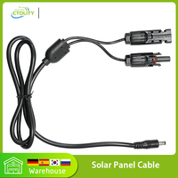 Solar Panel Connector to DC5.5mm*2.1mm Adapter Cable for Ctolity/Jackery/Bluetti Portable Power Station Solar Generator