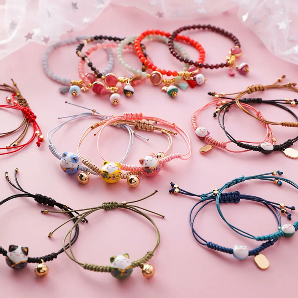 braided bracelet handmade bracelet weaving bracelet kitten braided bracelet handmade bradied rope bracelet