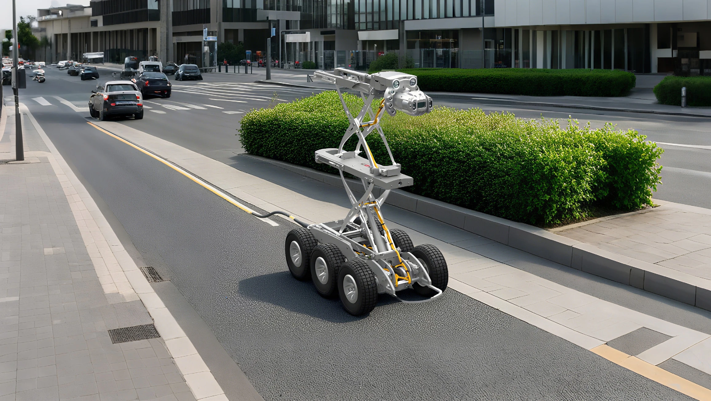 Obrázek 5: SROD S300YL dlouhé dosah dýmka inspekci robot 1000m pásový systém