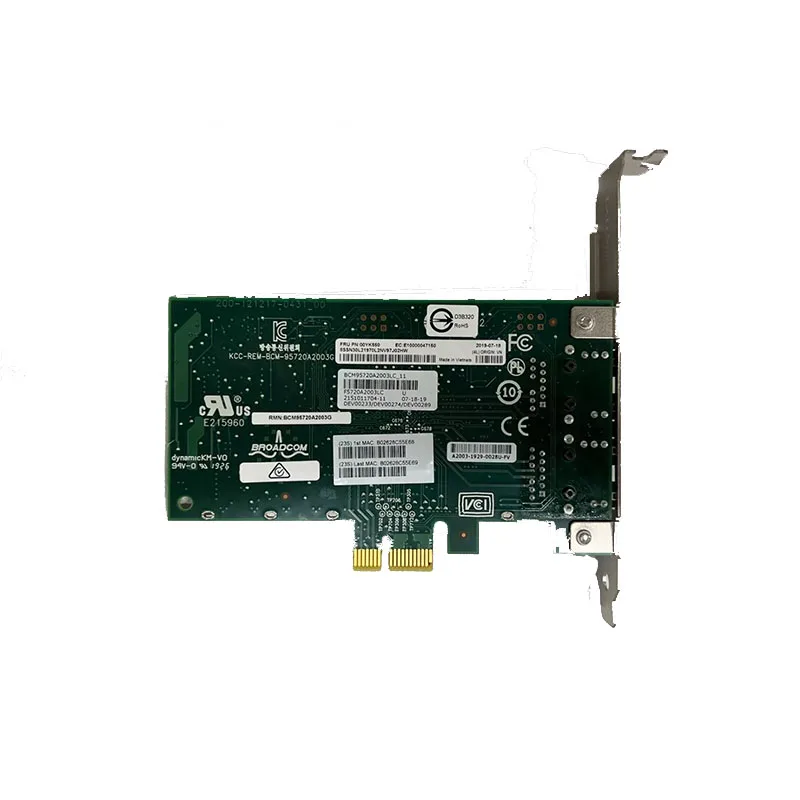 

ThinkSystem BROADCOM DUAL PORT GIGABIT NETWORK ADAPTER 5720 2-Port PCIe Ethernet For Lenovo 00YK550