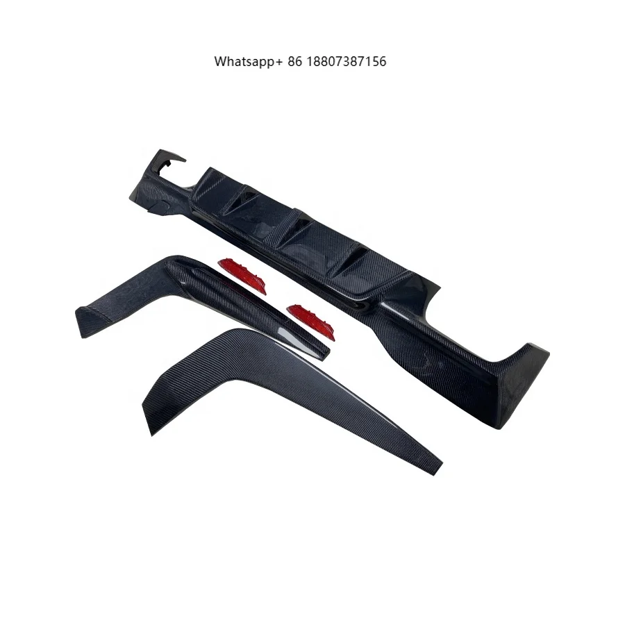

Real Carbon Fiber Rear Diffuser for 2018 2019 2020 forBMW 5 Series G30 G38 Modified 3D Style Rear Lip Body Kit