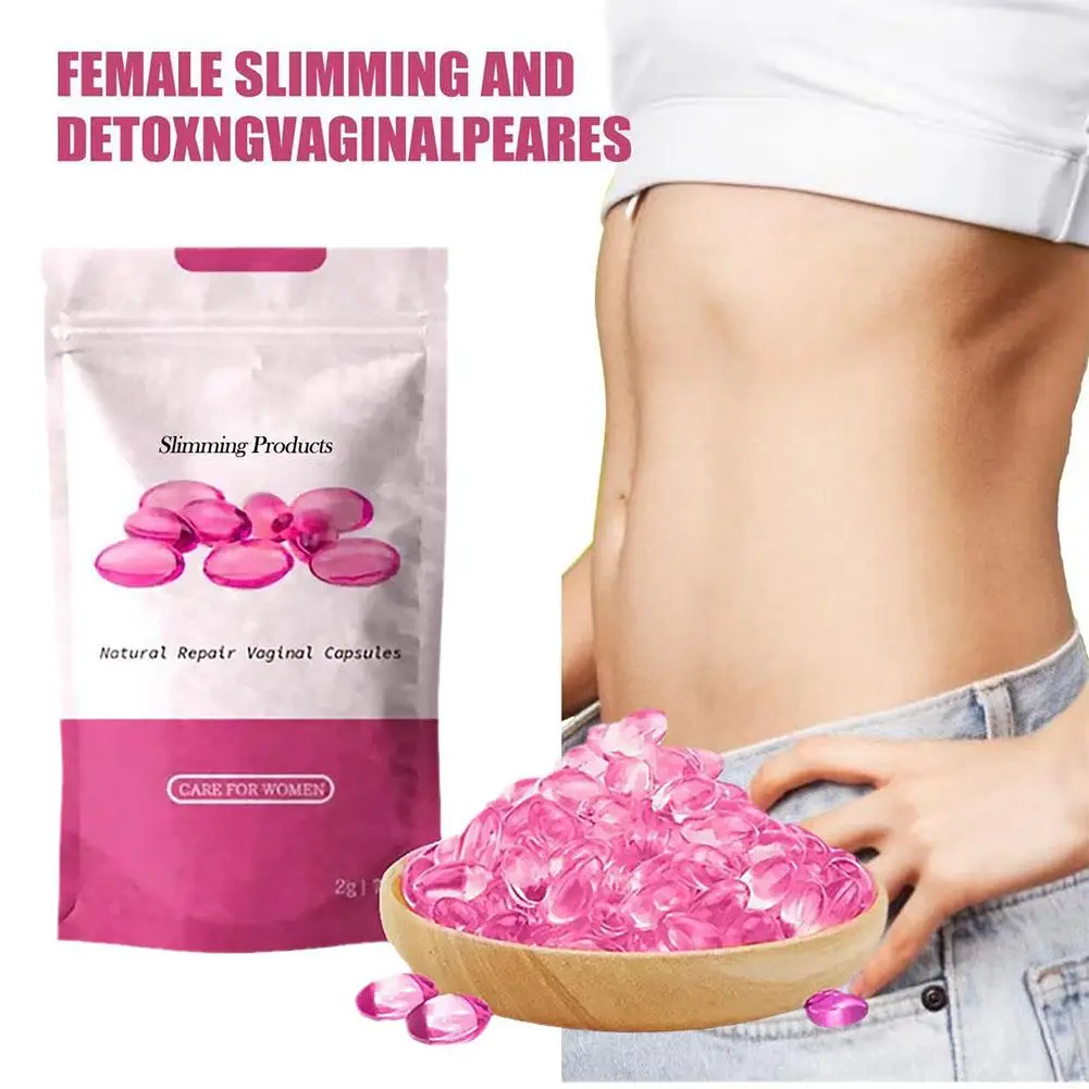 Anti-Itch Detox Slimming Capsules Vaginal Tightening Fat Feminine Hygiene Burning Flat Weight Loss Belly Capsule Shrink Cle T5J2