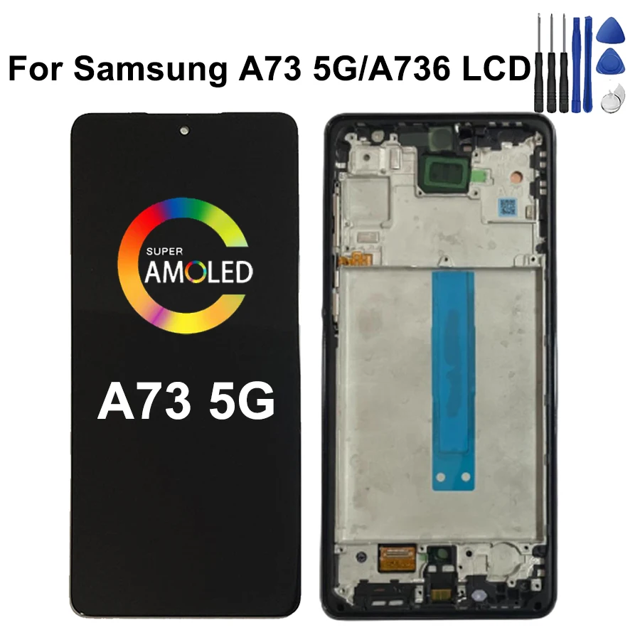 display-super-amoled-da-67-pollici-per-samsung-a73-5g-gruppo-digitalizzatore-touchscreen-lcd-a736-per-sm-a736b-sm-a736b-ds