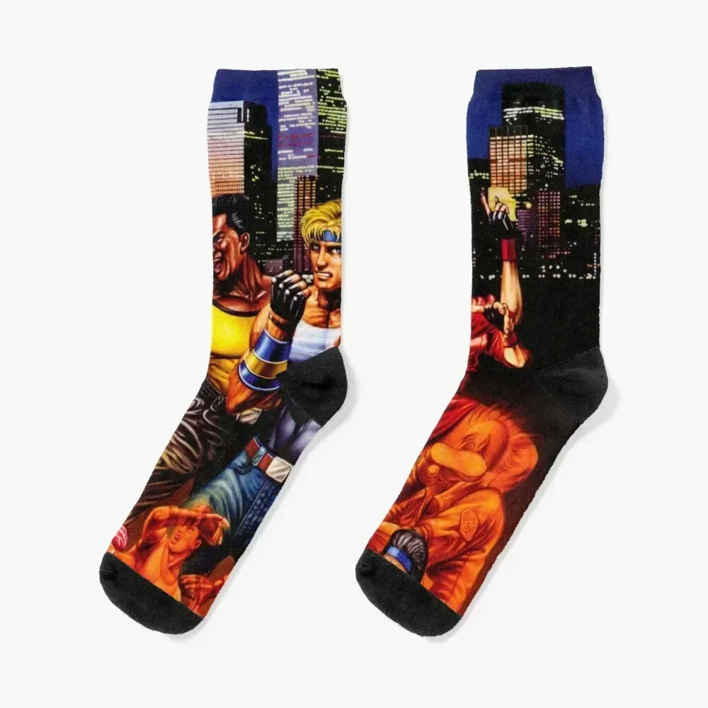 

Streets of Rage II Socks custom Non-slip hockey Socks For Girls Men's